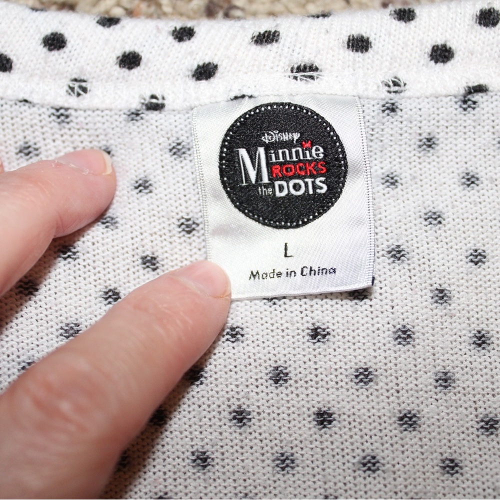 Disney Minnie Rocks the Dots button up sweater - Picture 4 of 4